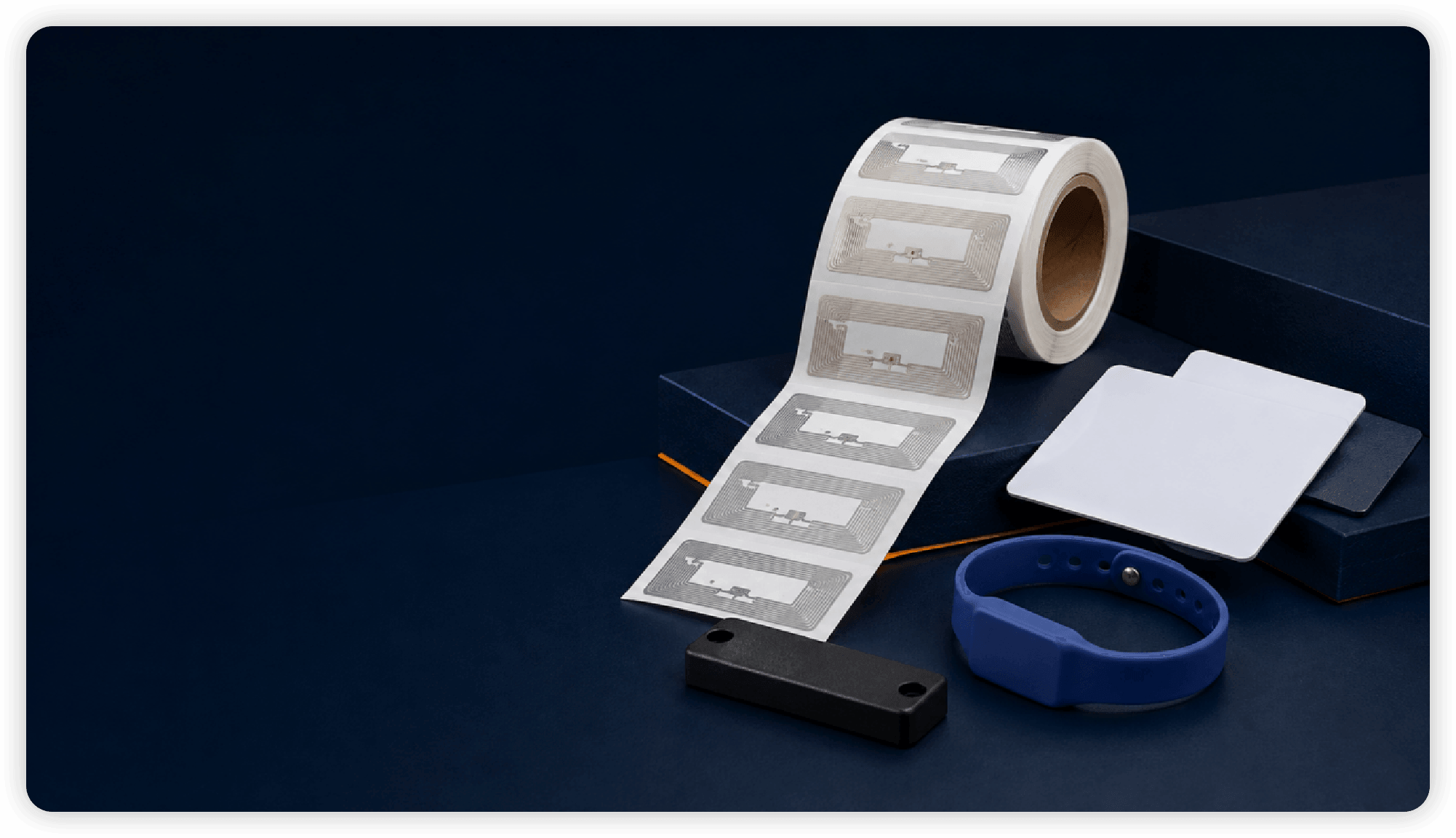 RFID label rolls, card and wristband for sourcing and customization